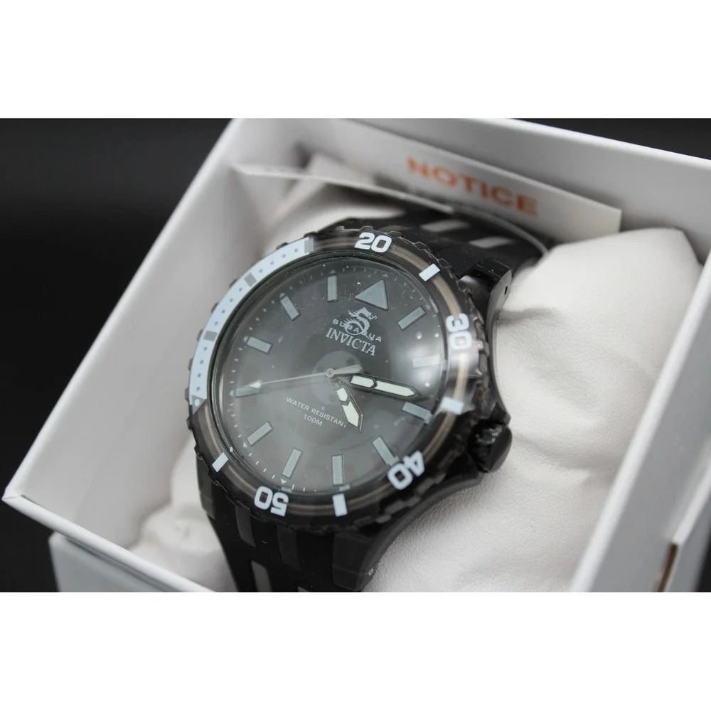 Invicta Subaqua Quartz‎ Watch 100M Water Resistant Silicone Strap 69447 69449